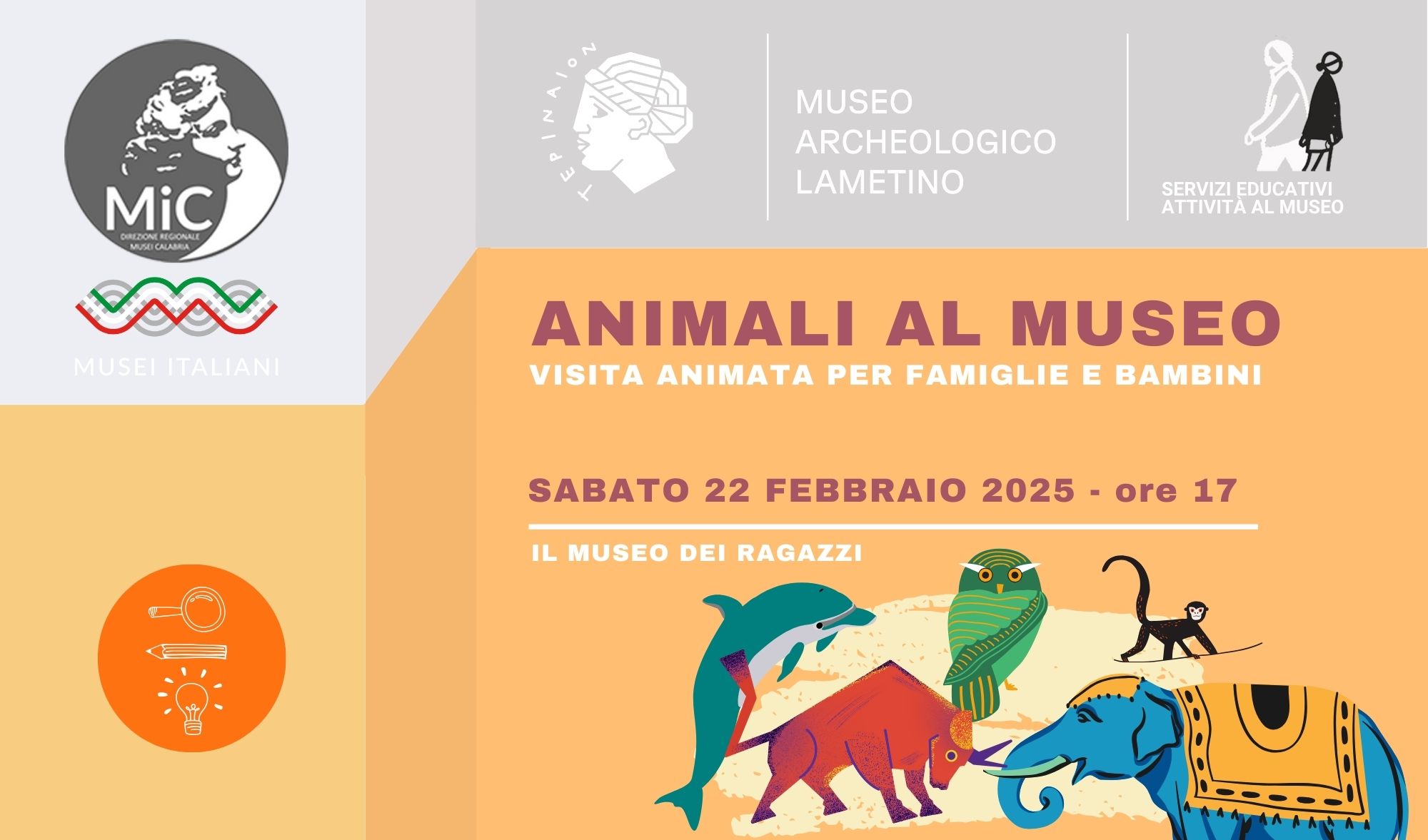 Alla scoperta degli animali al Museo. Tracce misteriose per (piccoli) archeologi bestiali!
